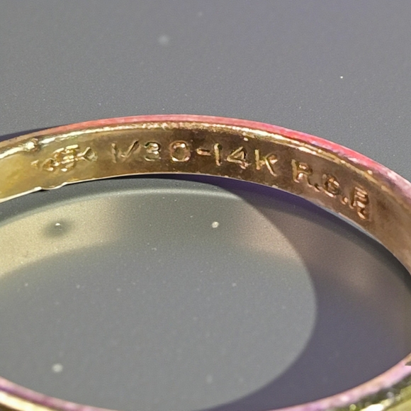 Vintage Uncas Rhinestone Ring – 1/3 14K Rolled Gold Plate – Elegant Estate Find - Picture 5 of 7